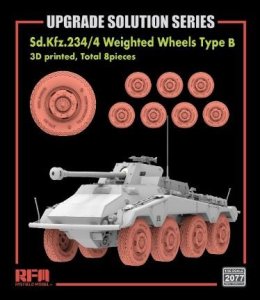 画像1: ライフィールドモデル[RFM2077]1/35 Sd.Kfz.234/4用自重変形ホイール タイプB (1)