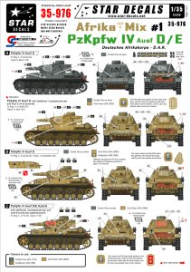 画像1: STAR DECALS[SD35-976]1/35　北アフリカミックス Part.1  IV号戦車D型&E型デカールセット (1)