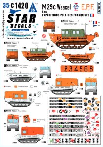 画像1: STAR DECALS[SD35-C1420]1/35 現用 フランス E.P.F.(フランス極地遠征隊)のM29Cウィーゼル (1)