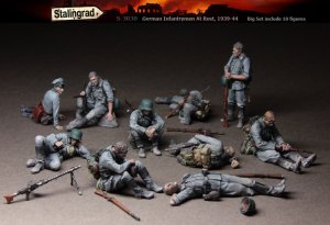 画像1: スターリングラード[ST3030]1/35ドイツ歩兵休息セット1939〜44 10体入ビッグセット (1)