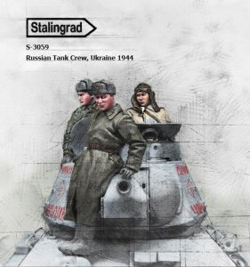 スターリングラード[ST3059]1/35冬のロシア戦車兵セット(3体入) ウクライナ1944 - M.S Models Web Shop