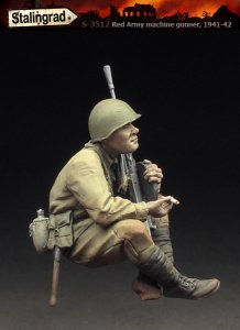 画像1: スターリングラード[ST3512]1/35露赤軍激戦のあと1941〜42(2)一服する機関銃手 (1)