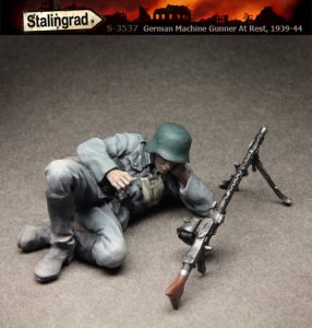 画像1: スターリングラード[ST3537]1/35休息する独兵1939〜44(7)横たわるMG射手 (1)