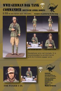 画像1: Valkyrie Miniature[VW35007]1/35 WWII ドイツ・アフリカ軍団戦車兵 戦車指揮官 (1)