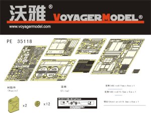 画像1: VoyagerModel [PE35118]WWII米 M2A1ハーフトラック エッチングセット(DML6329用) (1)