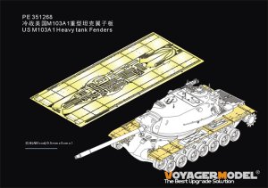 画像1: VoyagerModel [PE351268]1/35 M103A1重戦車用フェンダーセット(タコム2139用) (1)