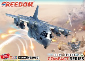 画像1: フリーダムモデルキット[FRE162052]コンパクトシリーズ：AC-130W/Uガンシップ 米空軍 「2 in 1」 (1)