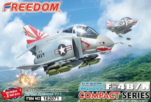 画像1: フリーダムモデルキット[FRE162071]コンパクトシリーズ：F-4B/N ファントムII VF-111サンダウナーズ (1)