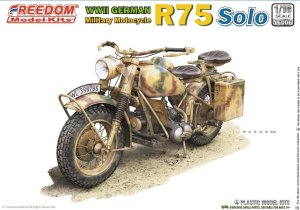 画像1: フリーダムモデルキット[FRE16006]1/16 WW.II ドイツ R75 オートバイ (1)