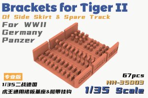 画像1: HEAVY HOBBY[HH-35003]Brackets For Tiger II of Side Skirt & Spare Track For WWII Germany Panzer (1)