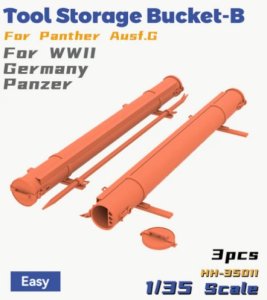 画像1: HEAVY HOBBY[HH-35011]Tool Storage Bucket-B For Panther Ausf.G For WWII Germany Panzer (1)