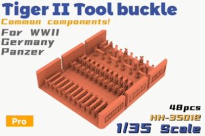 画像1: HEAVY HOBBY[HH-35012]Tiger II Tool Buckle Common Components For WWII Germany Panzer (1)