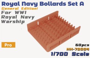 画像1: HEAVY HOBBY[HH-70004]Royal Navy Bollards Set A General Edition For WWI Royal Navy Warship (1)