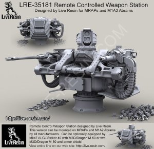 画像1: Live Resin[LRE35181]1/35  M1エイブラムス/MRAP 遠隔操作銃塔(架空装備) (1)