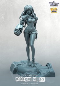 画像1: ナッツプラネット[T75035]1/24(75mm) ゴリラアームを装着したサイボーグ少女 ベルフォードMKIII (1)