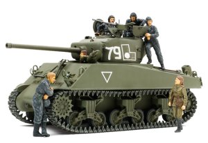 画像1: タミヤ[TAM25105] 1/35 ソビエト M4A2（76）W シャーマン戦車 （人形6体付き） (1)