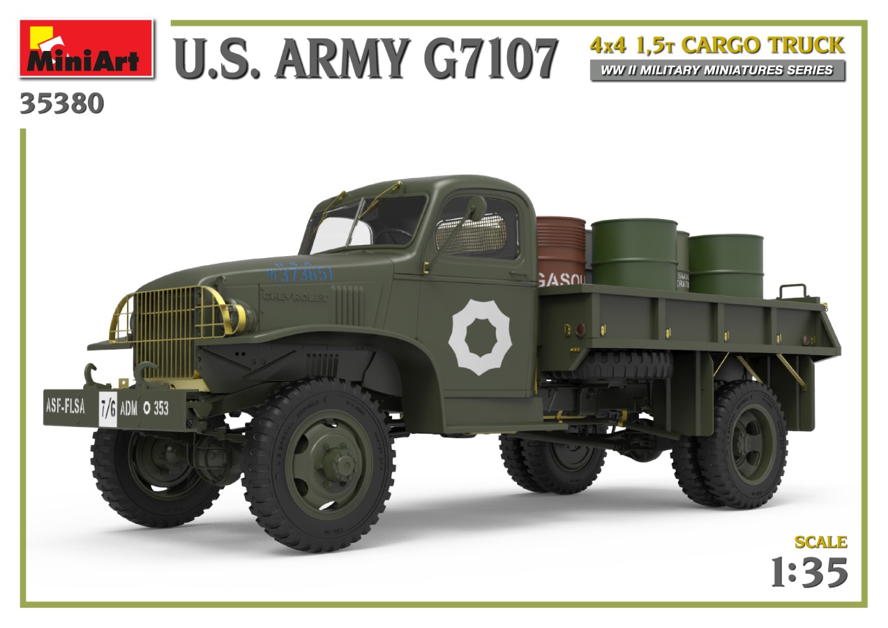 ミニアート[MA35380]1/35アメリカ陸軍 G7107 4X4 1.5t カーゴトラック
