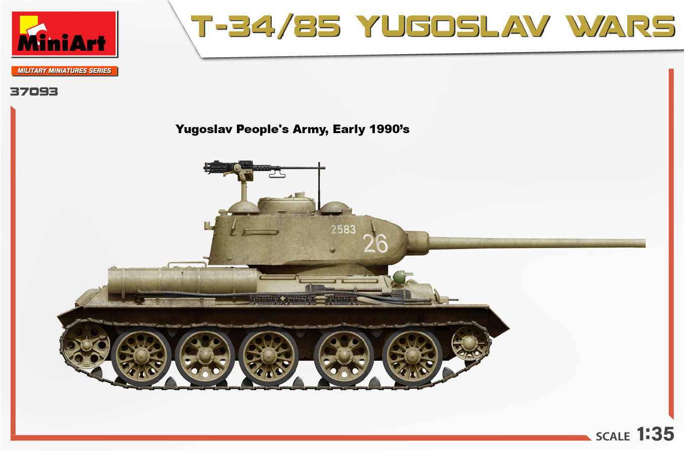 ミニアート[MA37093]1/35 T-34/85 ユーゴスラビア戦争 - M.S Models Web Shop