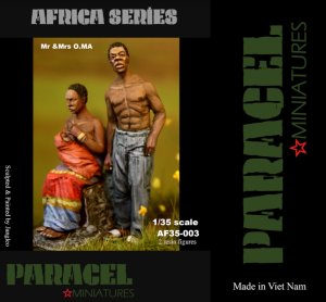 Paracel Miniatures Af35 003 1 35 アフリカ現地民 2体セット 3 M S Models Web Shop