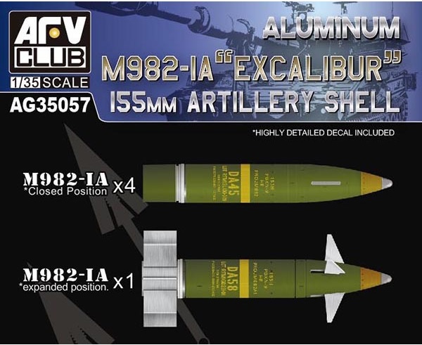 AFV Club[AG35057]1/35 M982-IA エクスカリバー155mm 誘導砲弾セット