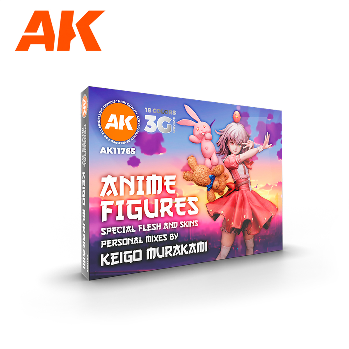 Akアクリル3g Ak 3g アニメフィギュア18色セット By ケイゴ ムラカミ M S Models Web Shop