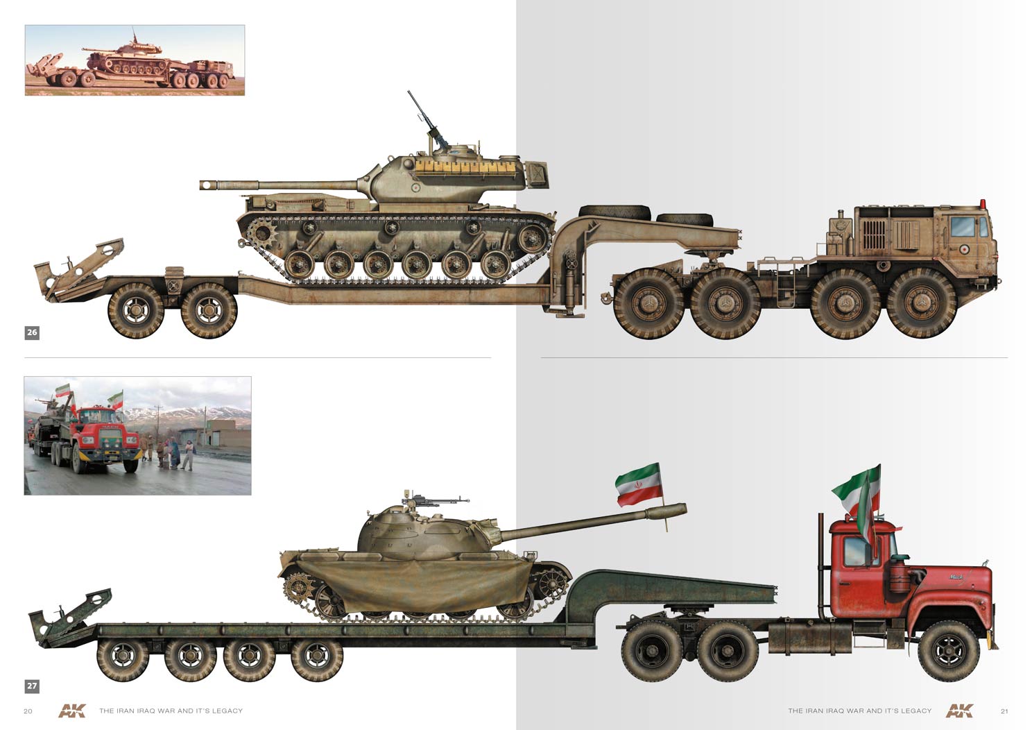 AKインタラクティブ[AK291]書籍　イラン・イラク戦争の戦闘車輌塗装ガイド 1980-1988とその後