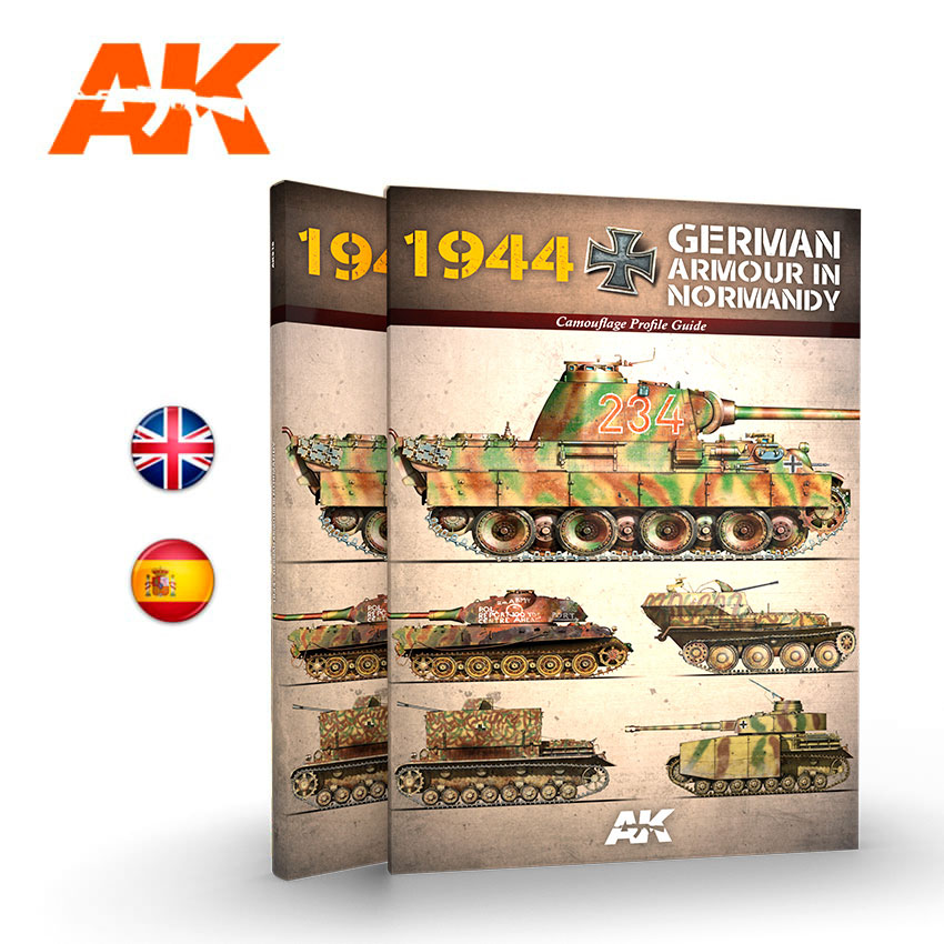 AKインタラクティブ[AK916]書籍1944ドイツ戦車迷彩塗装ガイド・ノルマンディ戦線