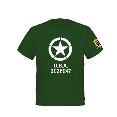 AMMO[AMIG8077]「アメリカ陸軍 星マーク」 Tシャツ サイズL - M.S