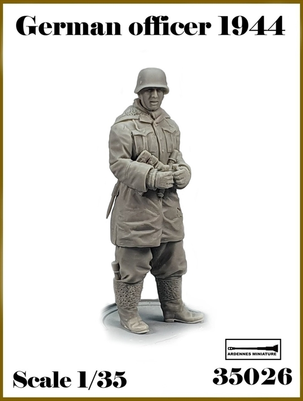 アルデンヌミニチュア[AR35026]1/35 WWII ドイツ軍兵士1944-45＃2 双眼鏡を持つ将校(1体入)