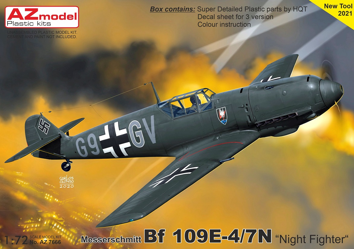 AZモデル[AZM7666]1/72 Bf109E-4/7N 「夜間戦闘機」