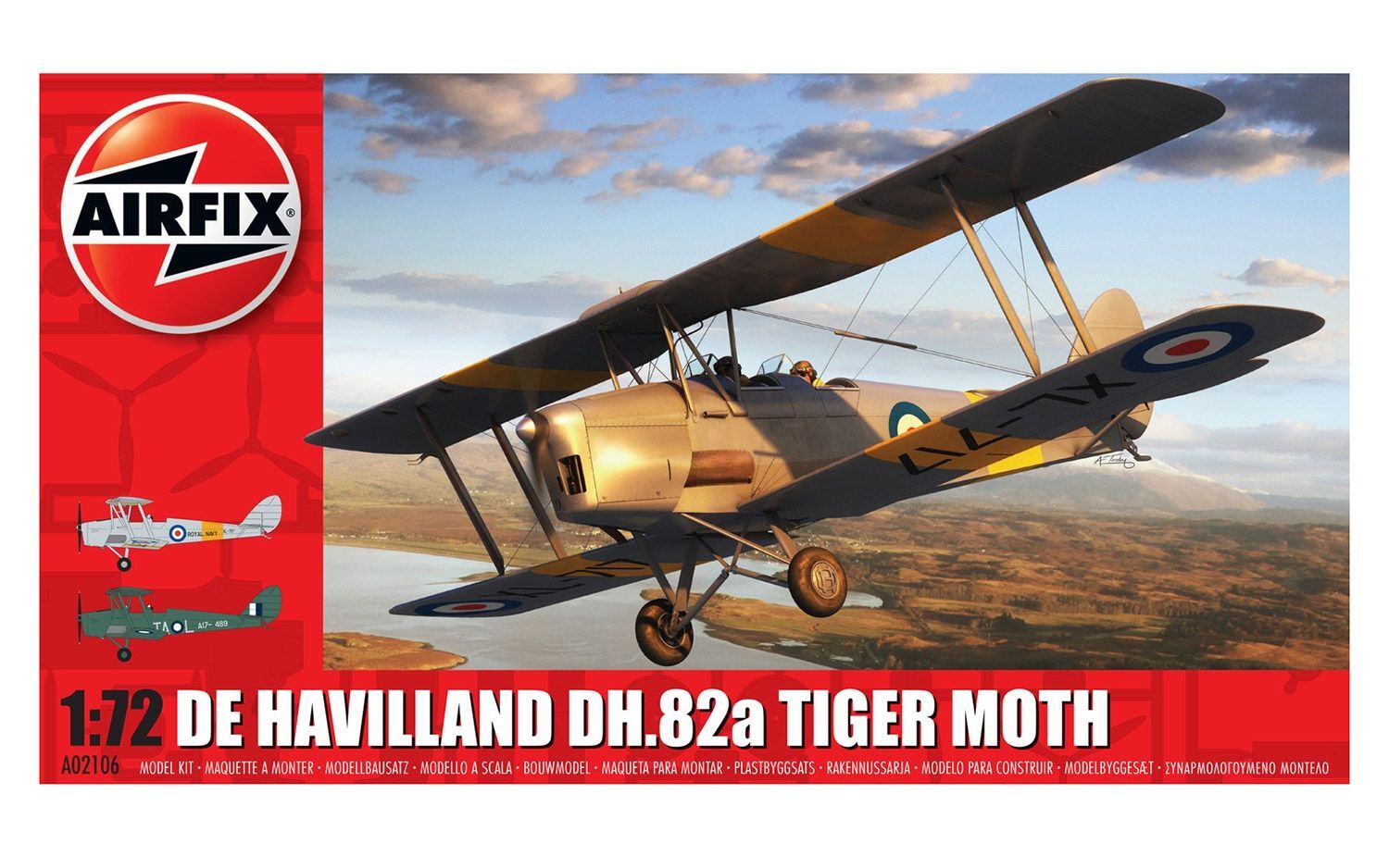 デハビランド DH.82a タイガーモス 1/72 エアフィックス | watercolor