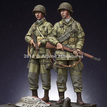 Alpine Miniatures[AM35252]1/35 WWII米 第101空挺師団 兵士(2体セット)