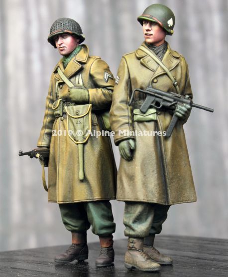 Alpine Miniatures[AM35261]1/35 WWII 米 アメリカ陸軍歩兵 冬支度を