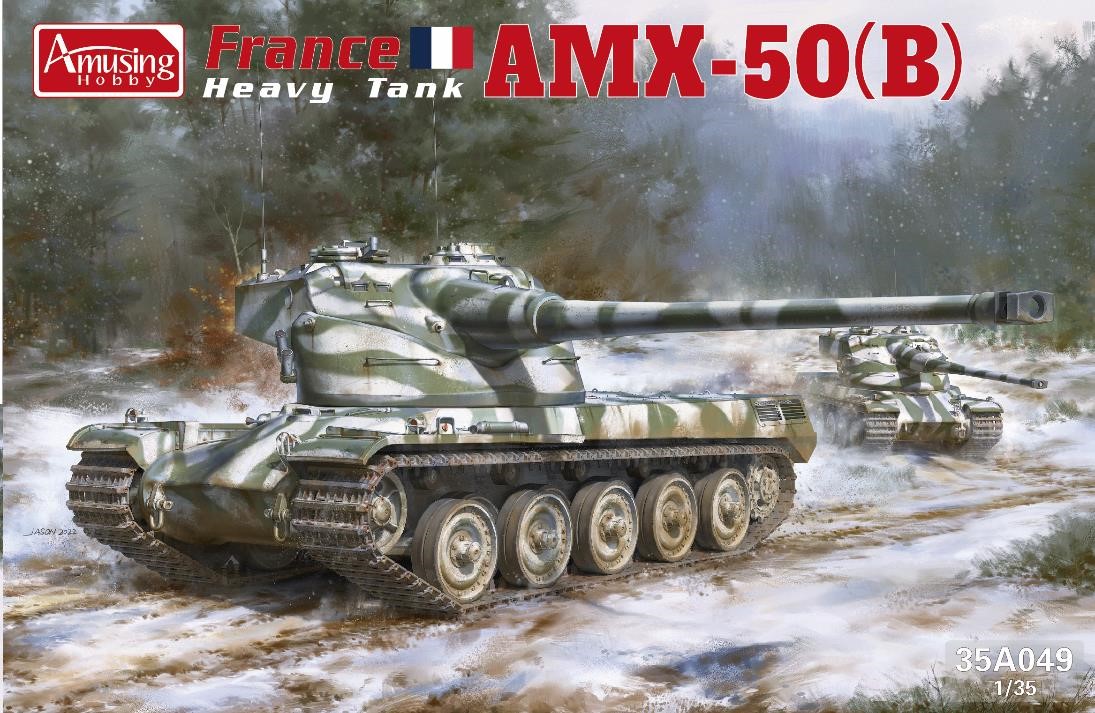 アミュージングホビー[AMH35A049]1/35 フランス 重戦車 AMX-50(B)