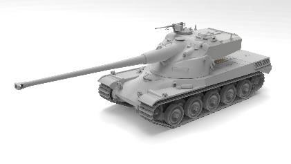 アミュージングホビー[AMH35A049]1/35 フランス 重戦車 AMX-50(B)