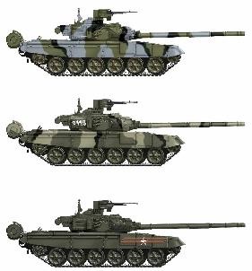 アミュージングホビー[AMH35A050]1/35 T-90A フルインテリア - M.S