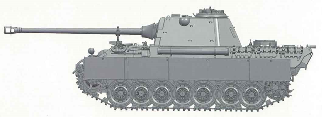アミュージングホビー[AMH35A012]1/35 ドイツ中戦車 パンサーII プロトタイプデザイン