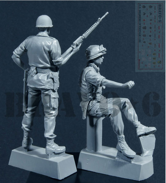 Bravo6[B6-35041]1/35 米 憲兵 ベトナム(2体セット)