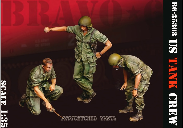 Bravo6[B6-35308]1/35 ベトナム戦争 米陸軍「打合せ中」US戦車乗組員セット