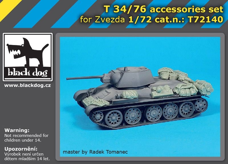 BLACK DOG[HAUT72140]1/72 T-34/76用アクセサリーセット (ズベズダ用)