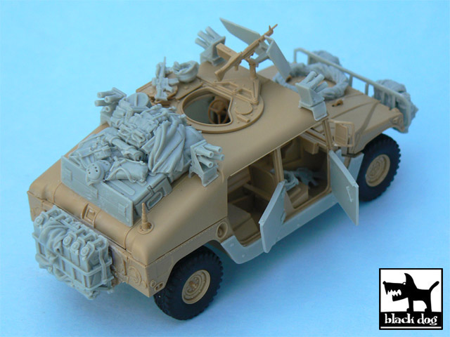 BLACK DOG[T48034]1/48 現用米 ハンヴィー イラク戦争 車載品セット(タミヤ用)
