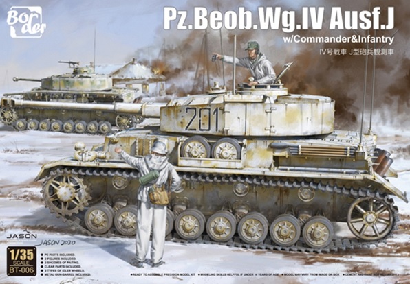 ボーダーモデル[BT006]1/35 ドイツ IV号戦車J型 Pz.Beob.wg.砲兵観測車 w/フィギュア