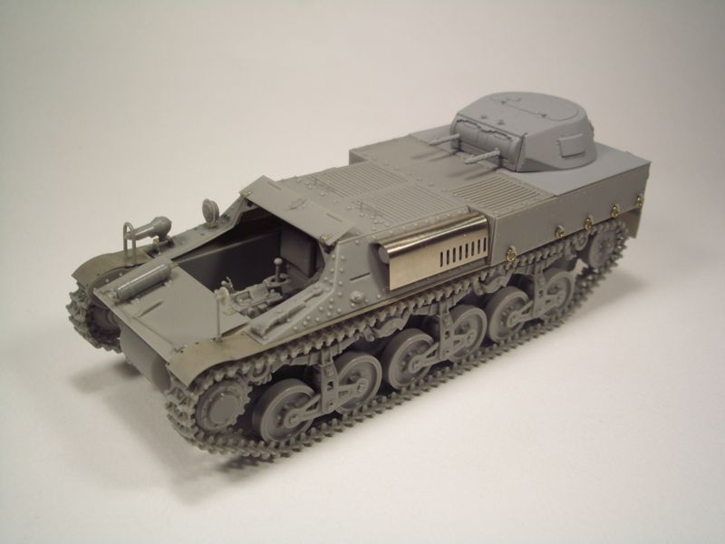 BrachModel[BM-113]1/35　ロレーヌ 37L (f)運搬車 I号戦車砲塔付き フルレジンキット