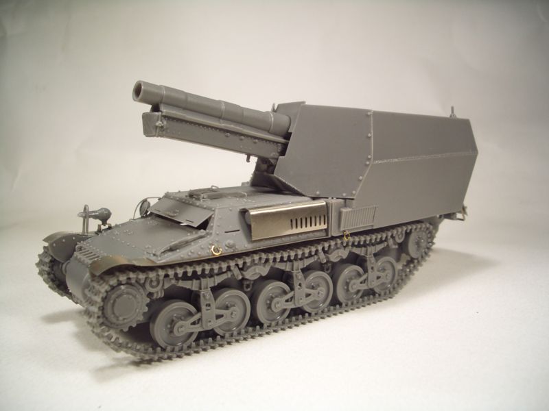 BrachModel[BM-129]1/35 WWII 独 Sd.kfz.135/1 ロレーヌシュレッパー自走砲 15cm sFH13/1  搭載自走砲「アフリカ軍団」(フルレジンキット)
