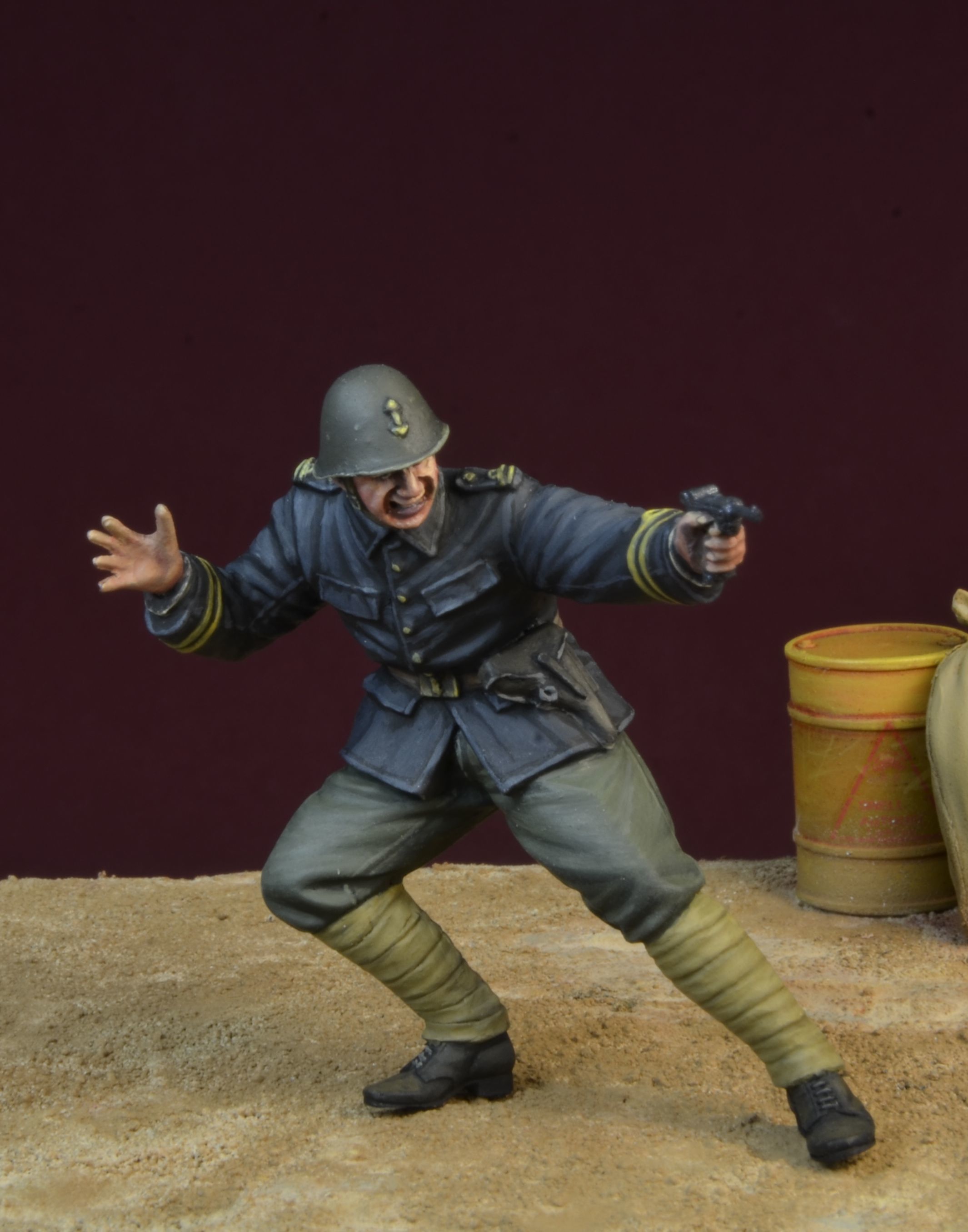 D Day Miniature Studio Dd 1 35 Wwiiブラックデビルズ 指揮を執るオランダ軍士官1940 M S Models Web Shop