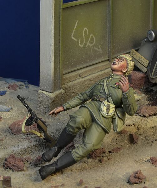 D-Day miniature studio［DD35178]1/35 WWII 露/ソ 斃れるソ連歩兵 ベルリン1945