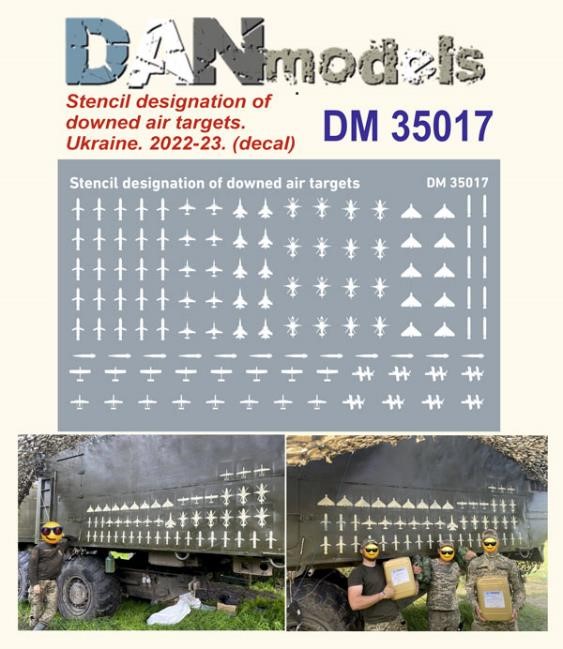 DANmodels[DAN35017]1/35 ウクライナ軍 防空部隊撃墜マークデカール