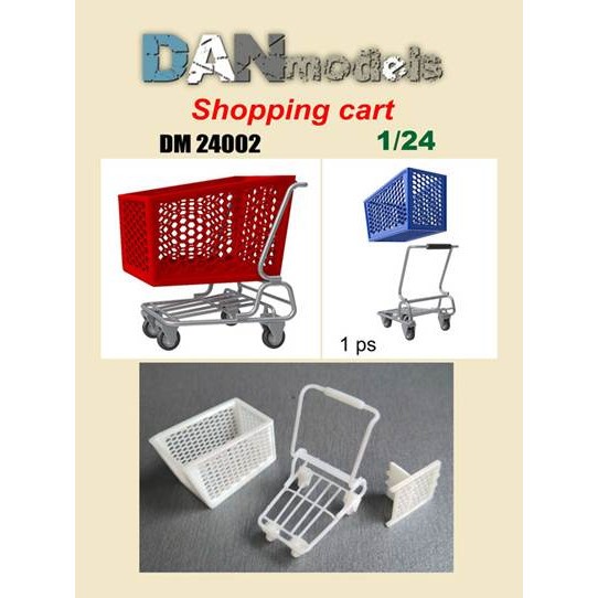 DANmodels[DAN24002]1/24 ショッピングカート (1個入り)