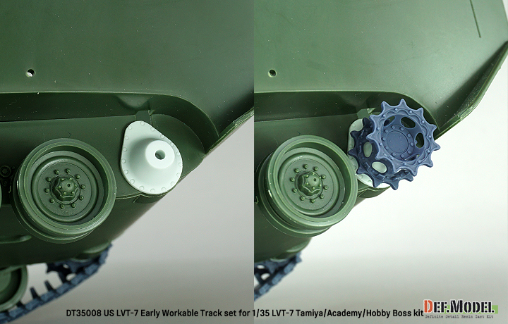 DEF.MODEL[DT35008]1/35 現用 アメリカ LVT-7水陸両用車 可動履帯