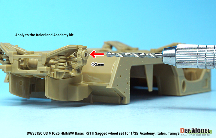 DEF.MODEL[DW35150]1/35 現用 アメリカ陸軍M1025ハンビー用自重変形 